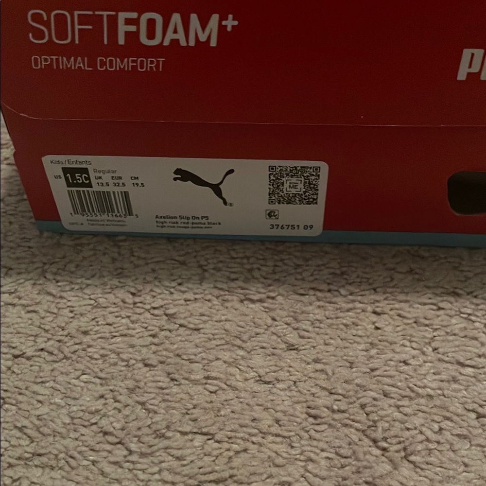 Puma Red and Blue Slip-On Shoes